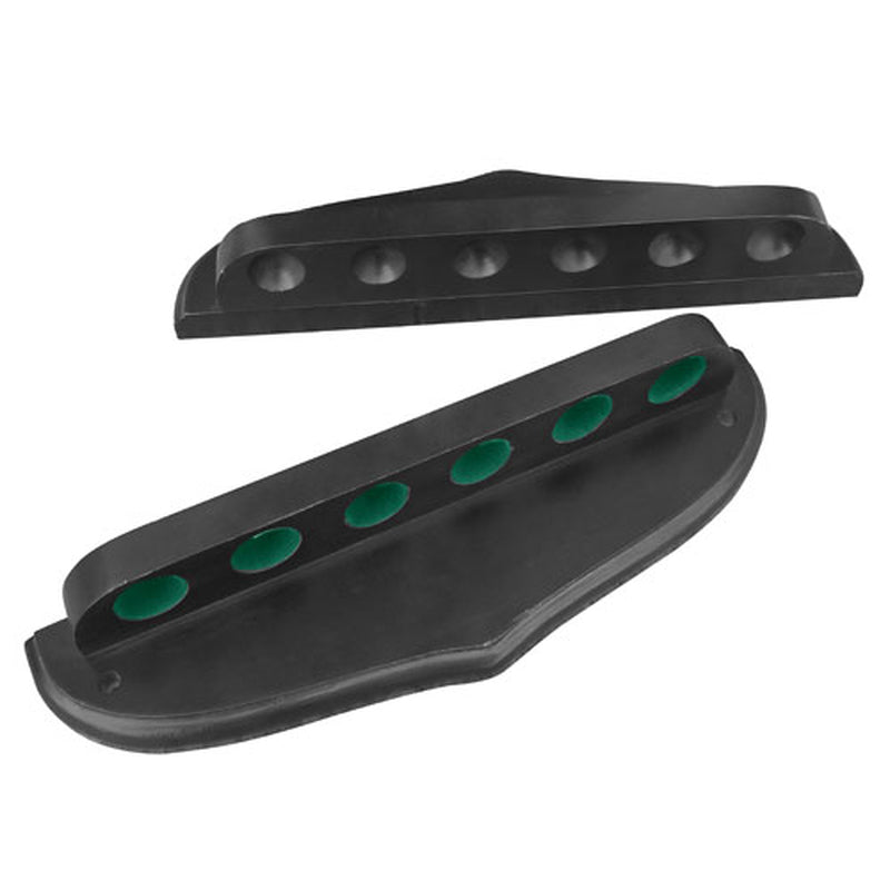 Porte-queues Noir mural 6 Queues