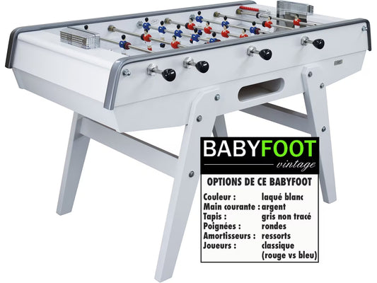 Baby foot Petiot 140 Laqué Blanc Personnalisable