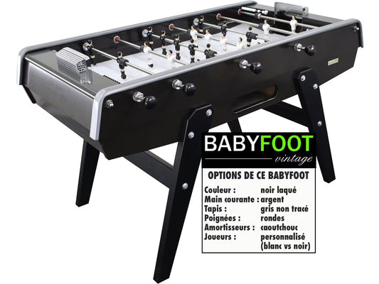 Baby foot Petiot 140 Laqué Noir Personnalisable