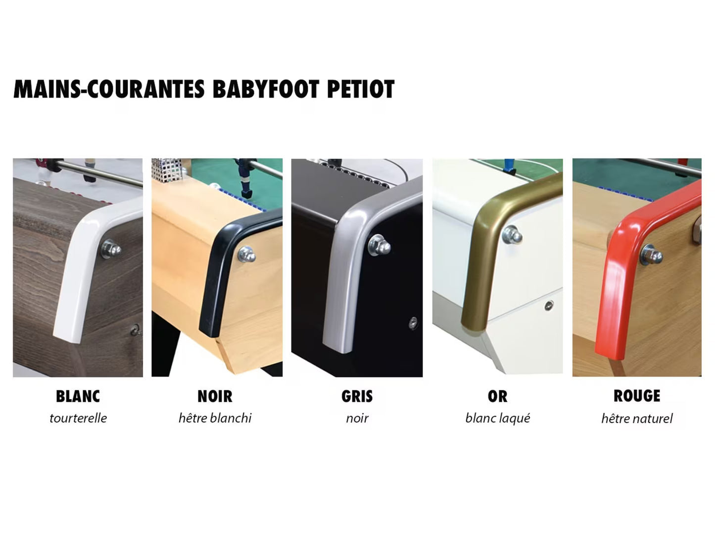 Baby foot Petiot 140 bois (hêtre) Personnalisable