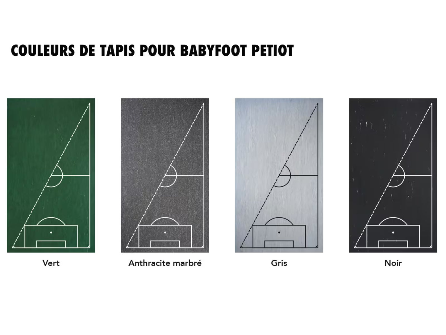 Baby foot Petiot 140 bois (hêtre) Personnalisable