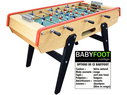 Baby foot Petiot 140 bois (hêtre) Personnalisable