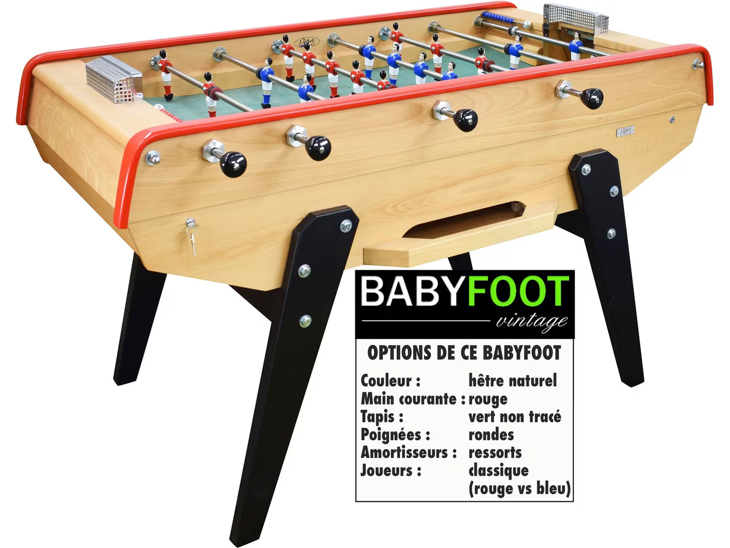 Baby foot Petiot 200 Bois Hêtre Personnalisable