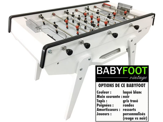 Baby foot Petiot 200 Laqué Blanc Personnalisable
