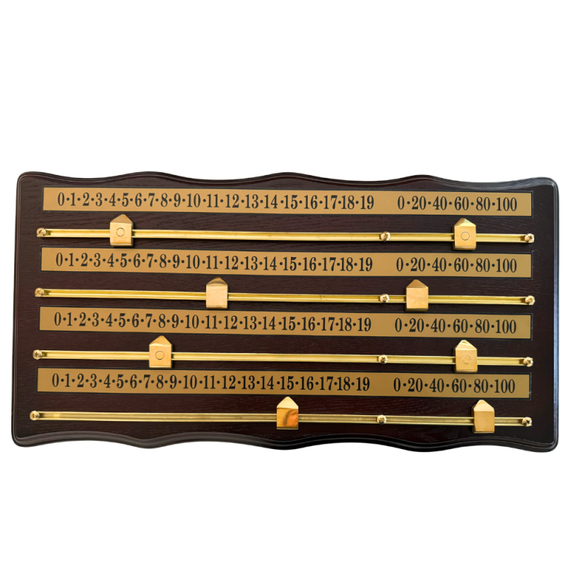 Marqueur 4 joueurs Acajou