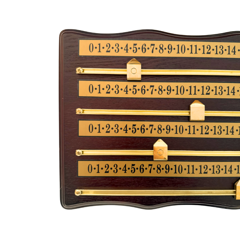 Marqueur 4 joueurs Acajou