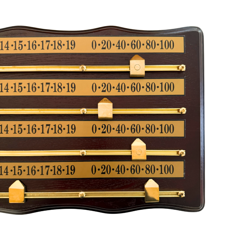 Marqueur 4 joueurs Acajou