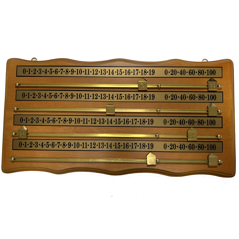 Marqueur 4 joueurs Chêne clair